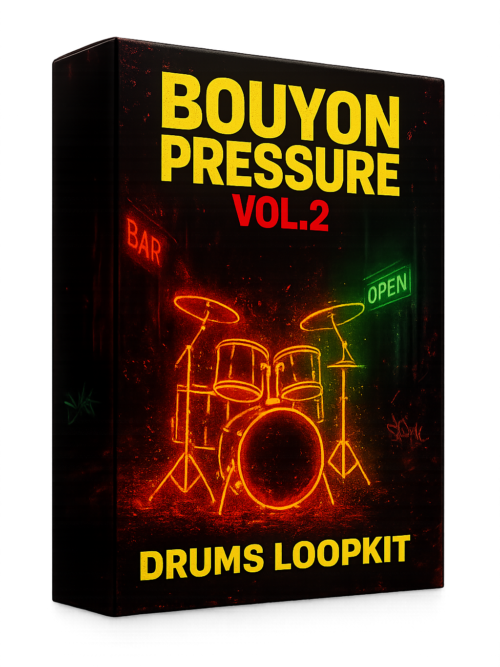 Bouyon Drum Kit - Bouyon Pressure Vol. 2 by Nogar - 134 one-shots and drum loops in WAV
