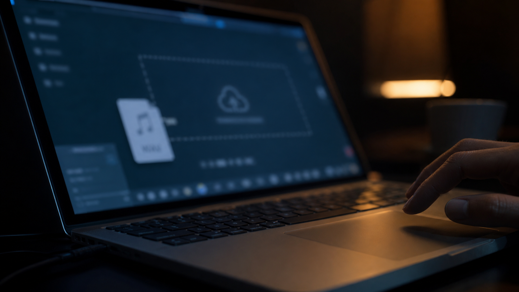 Uploading a song to a music distribution platform